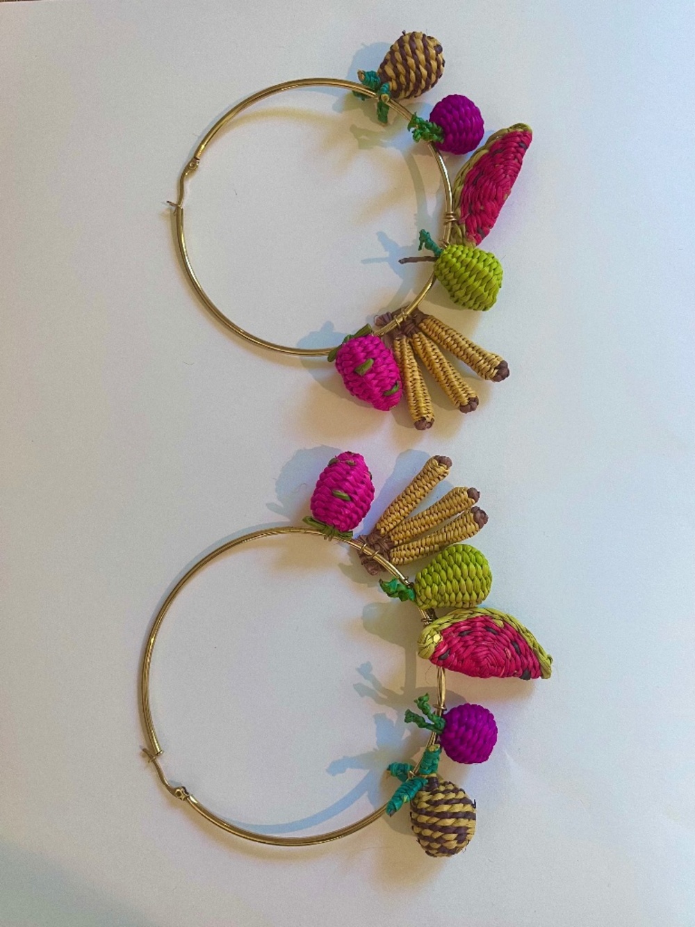 Fruit Hoop Earrings